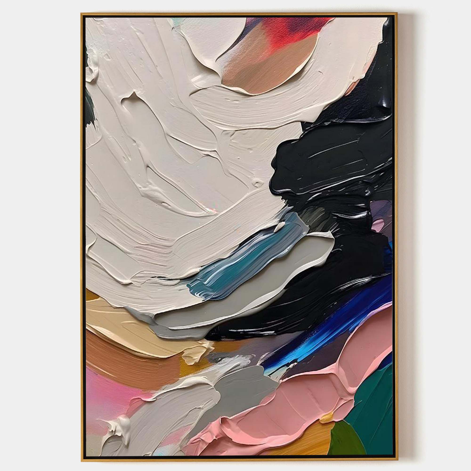 Wall Art Colorful Texture Energetic Modern