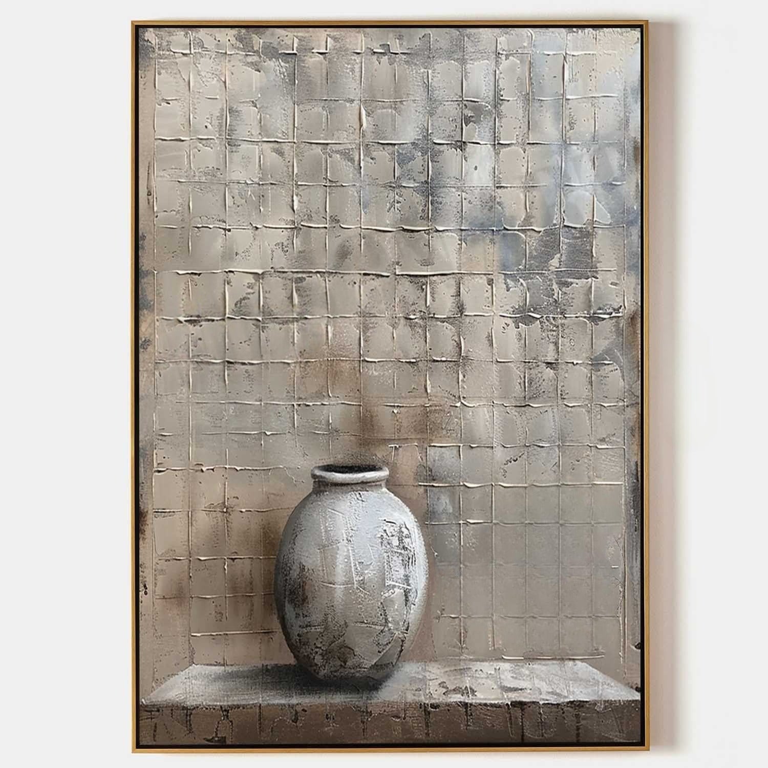 Wabi-Sabi Still Life Impasto Painting
