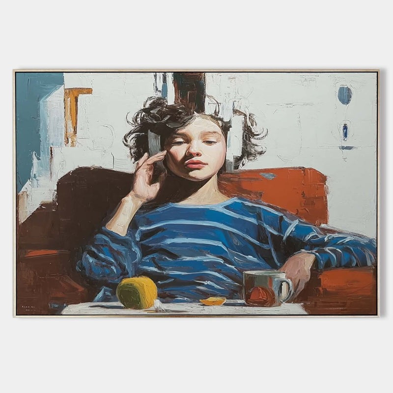Wall Art Woman Portrait Painting