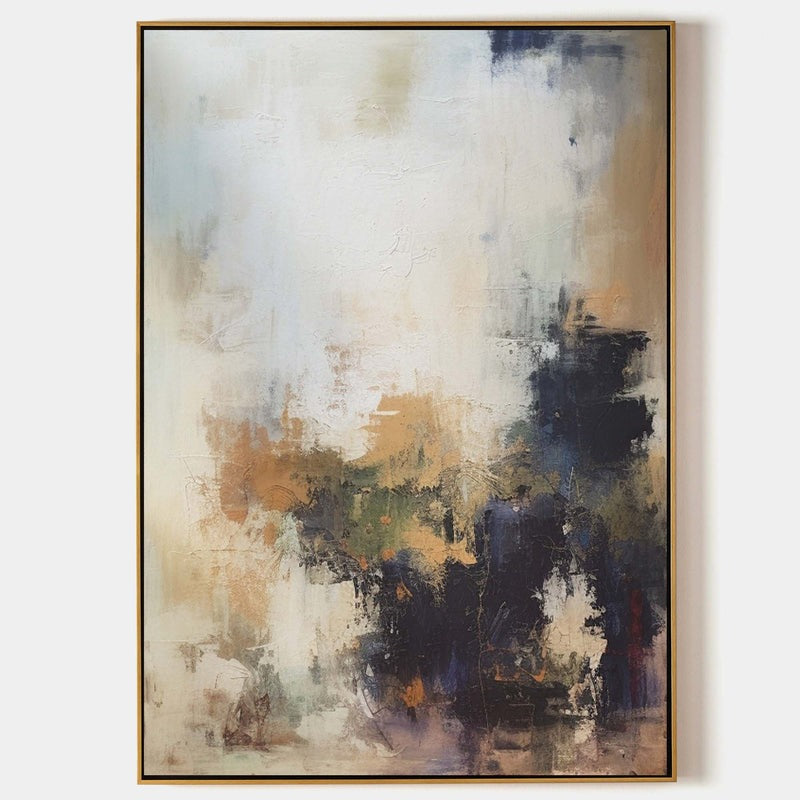 Abstract Golden Hour Forest Oil Painting