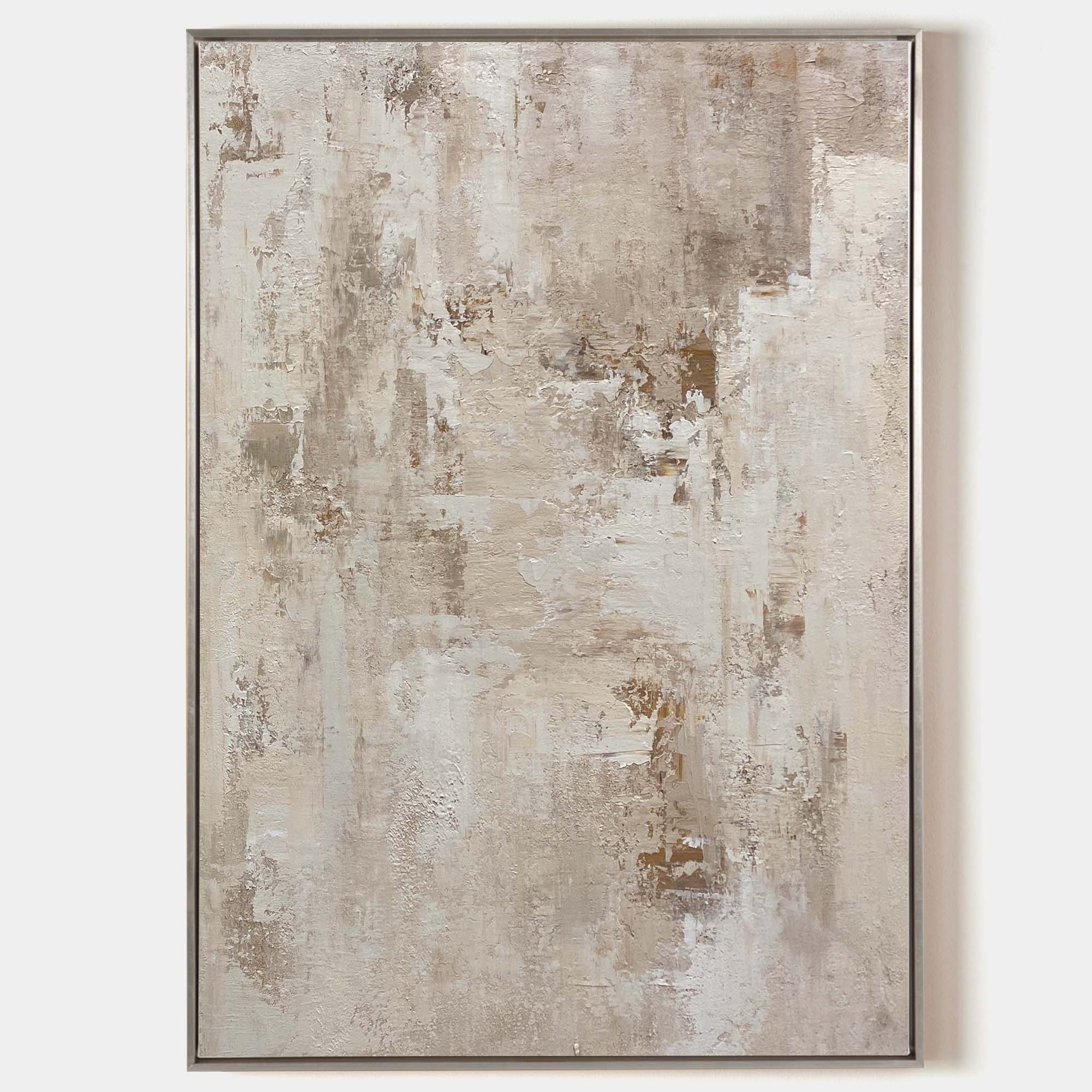 Beige Wabi Sabi Textured Canvas Wall Art