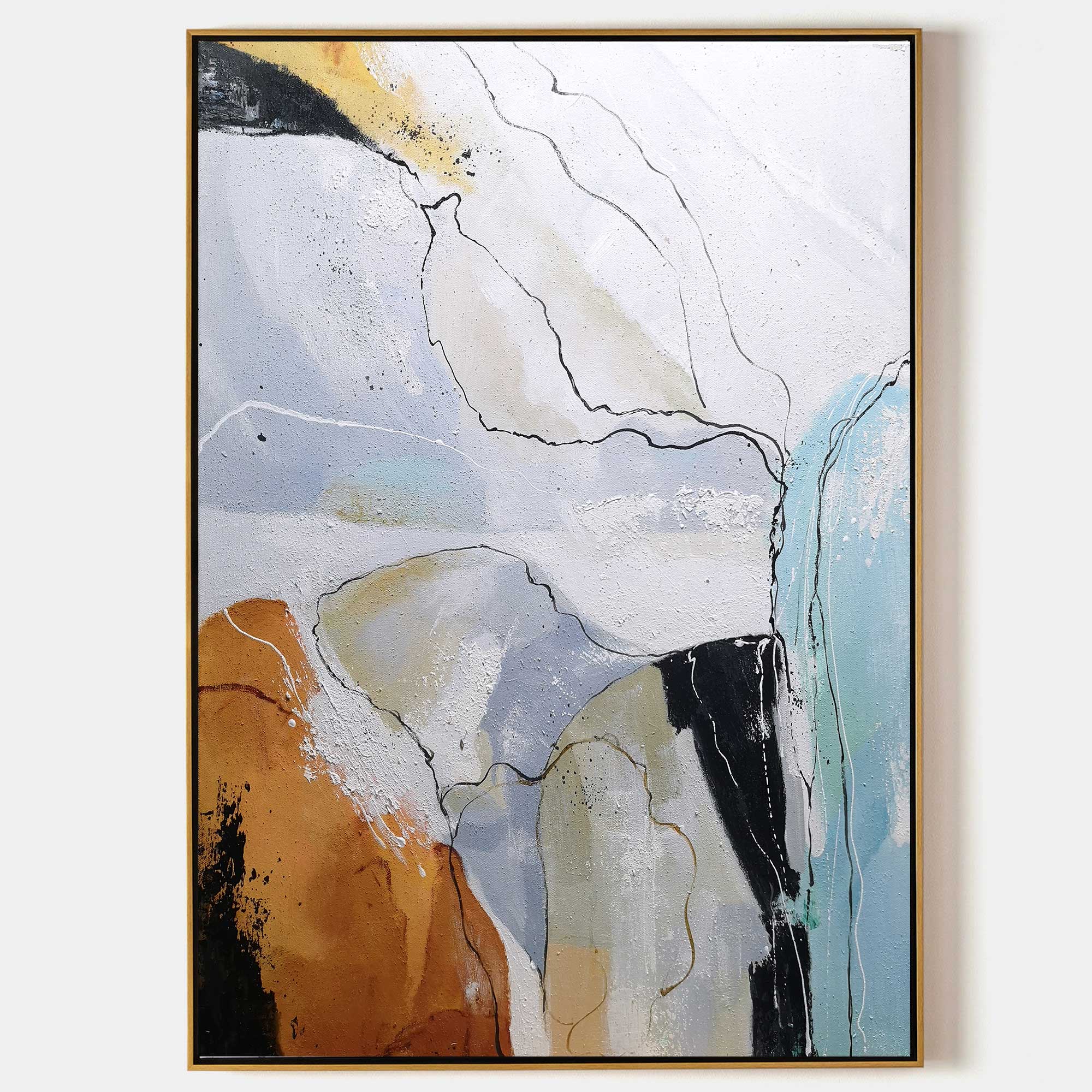 Color Abstract Geometric Painting
