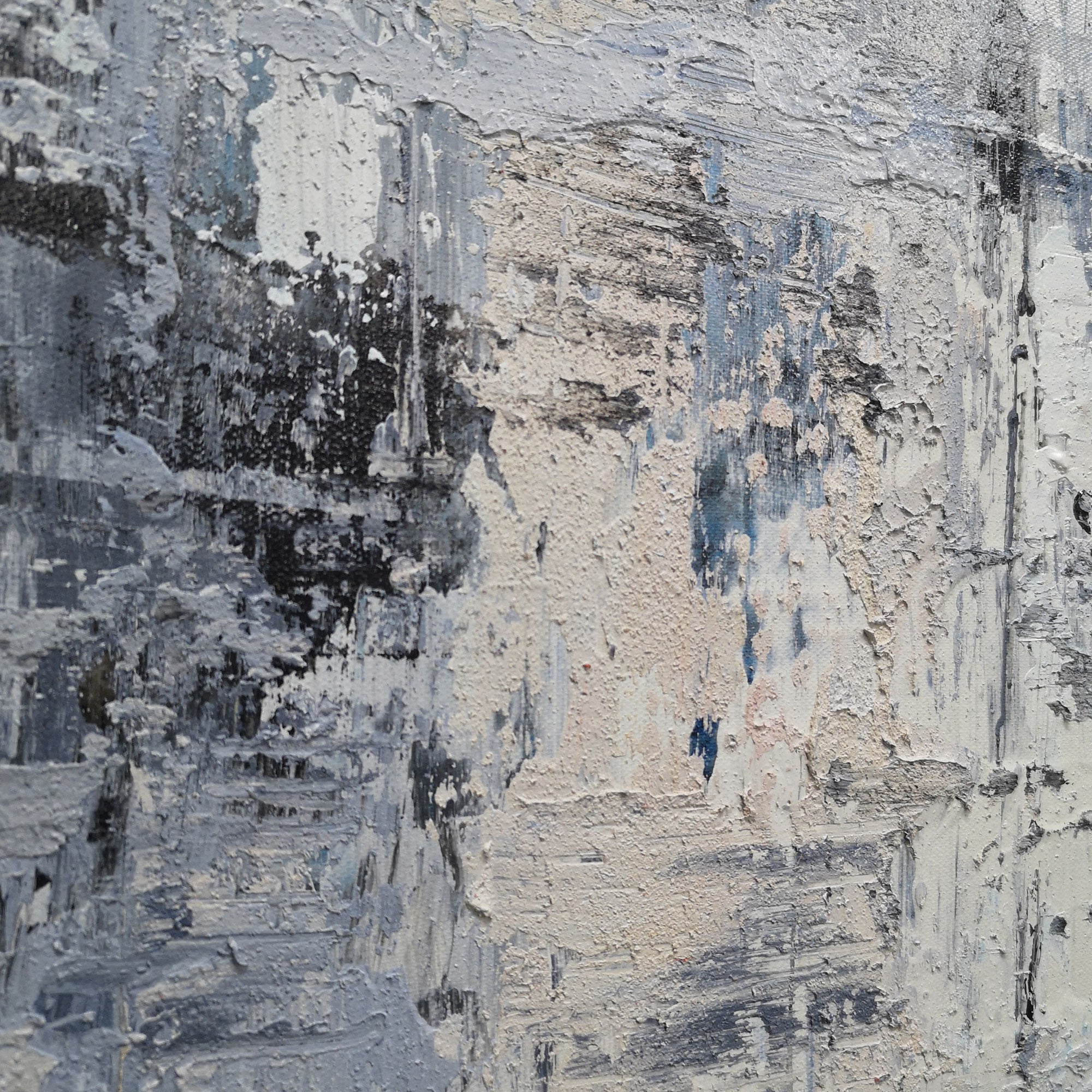 Blue Abstract Landscape Painting