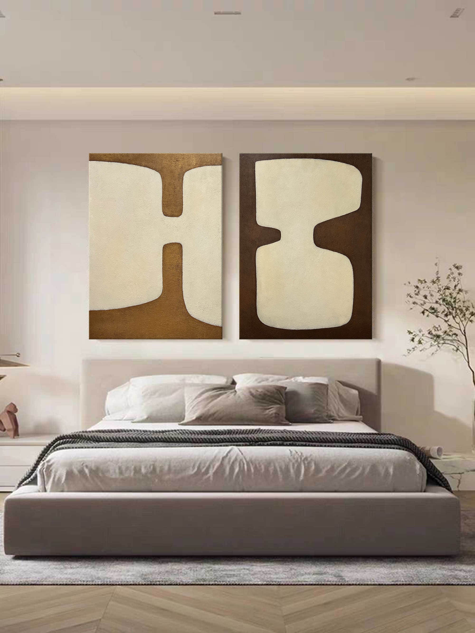 Abstract Painting Set Of 2 SP149 - Neutralighting