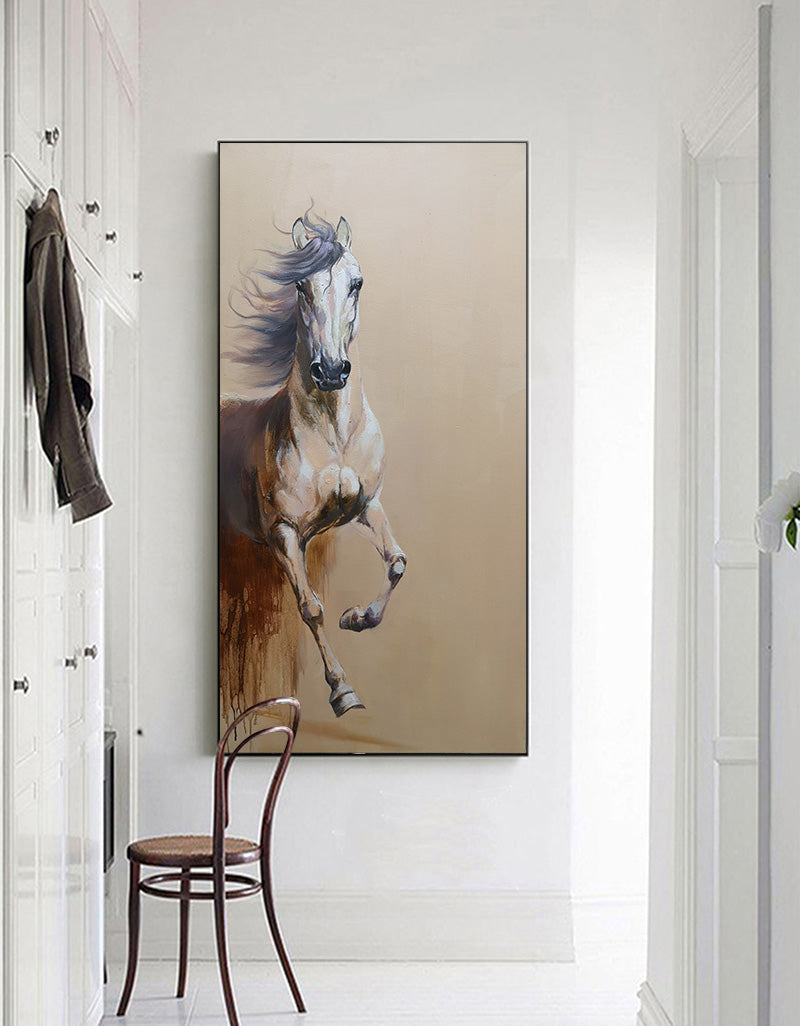 Brown Horse Abstract Art ANH14 - Neutralighting