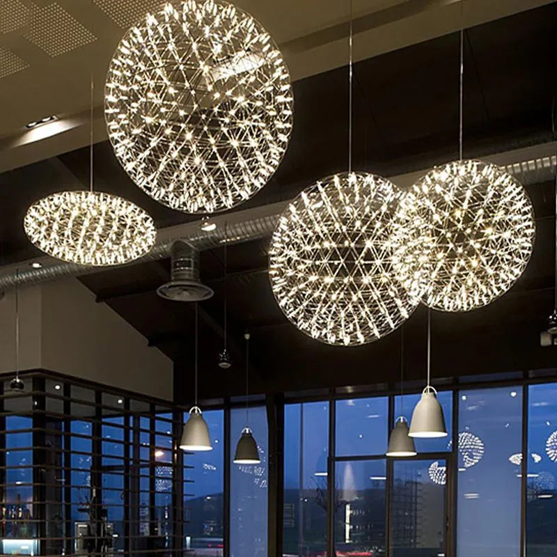 Arisha Firework Art Deco Orbit Shade Pendant Light - Neutralighting