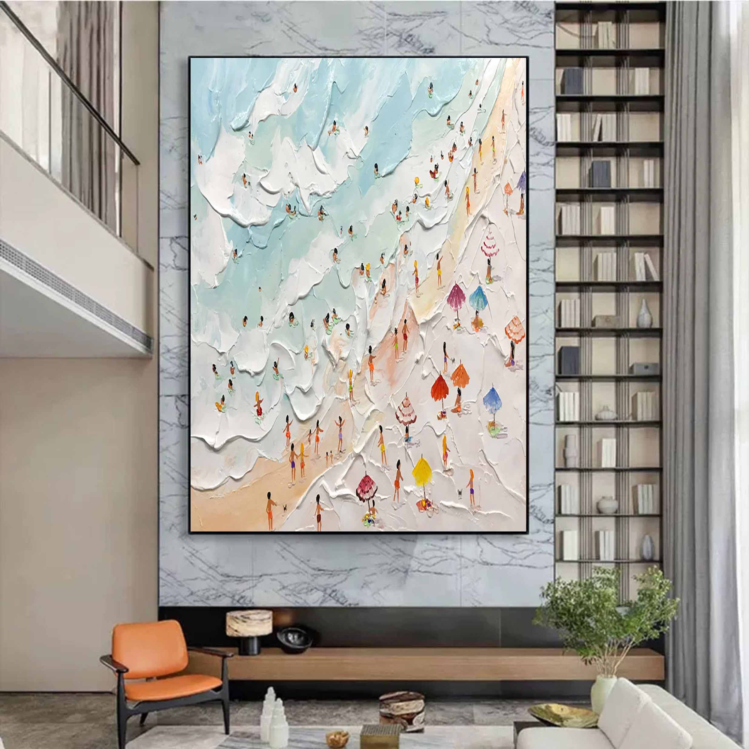 Vacation Plaster Art Texture Wall Art