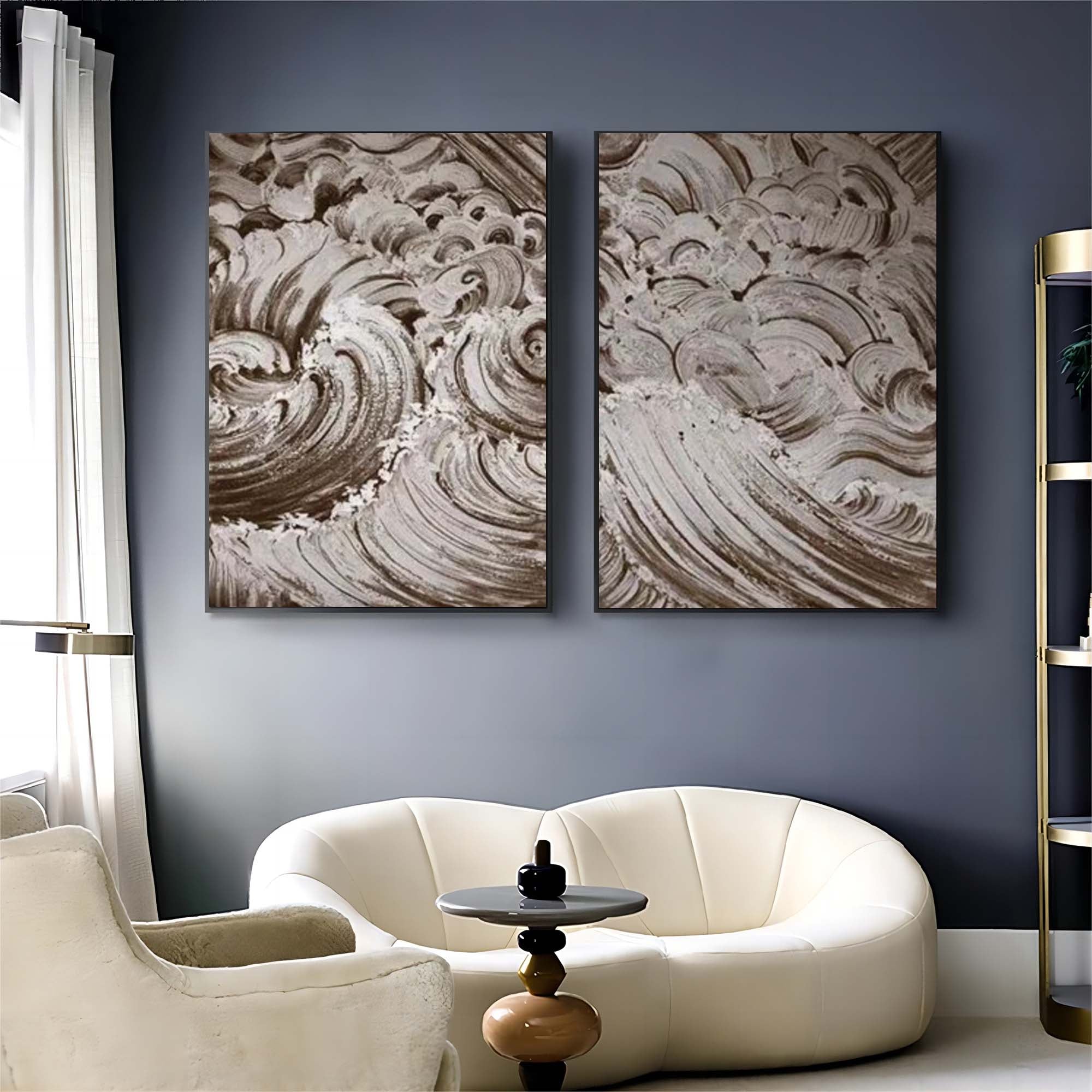 Abstract Painting Set Of 2 SP124 - Neutralighting