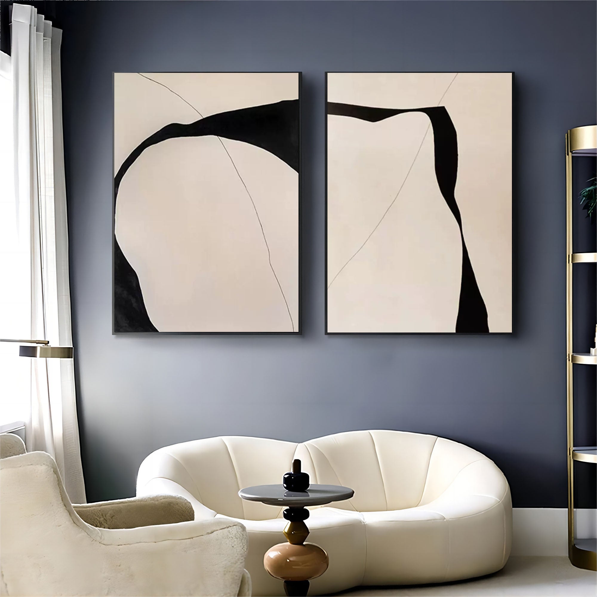 Abstract Painting Set Of 2 SP116 - Neutralighting