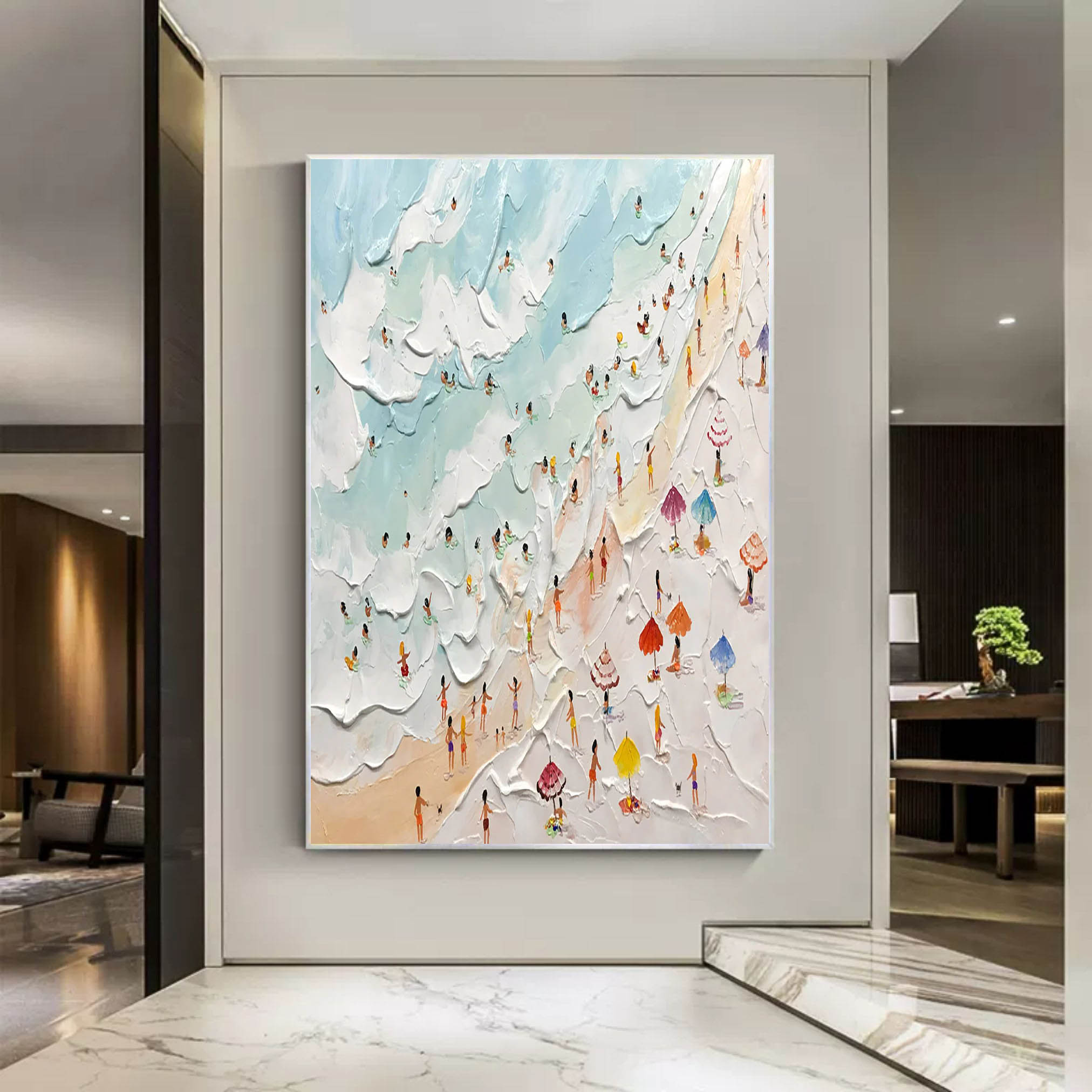 Vacation Plaster Art Texture Painting - Letslighting