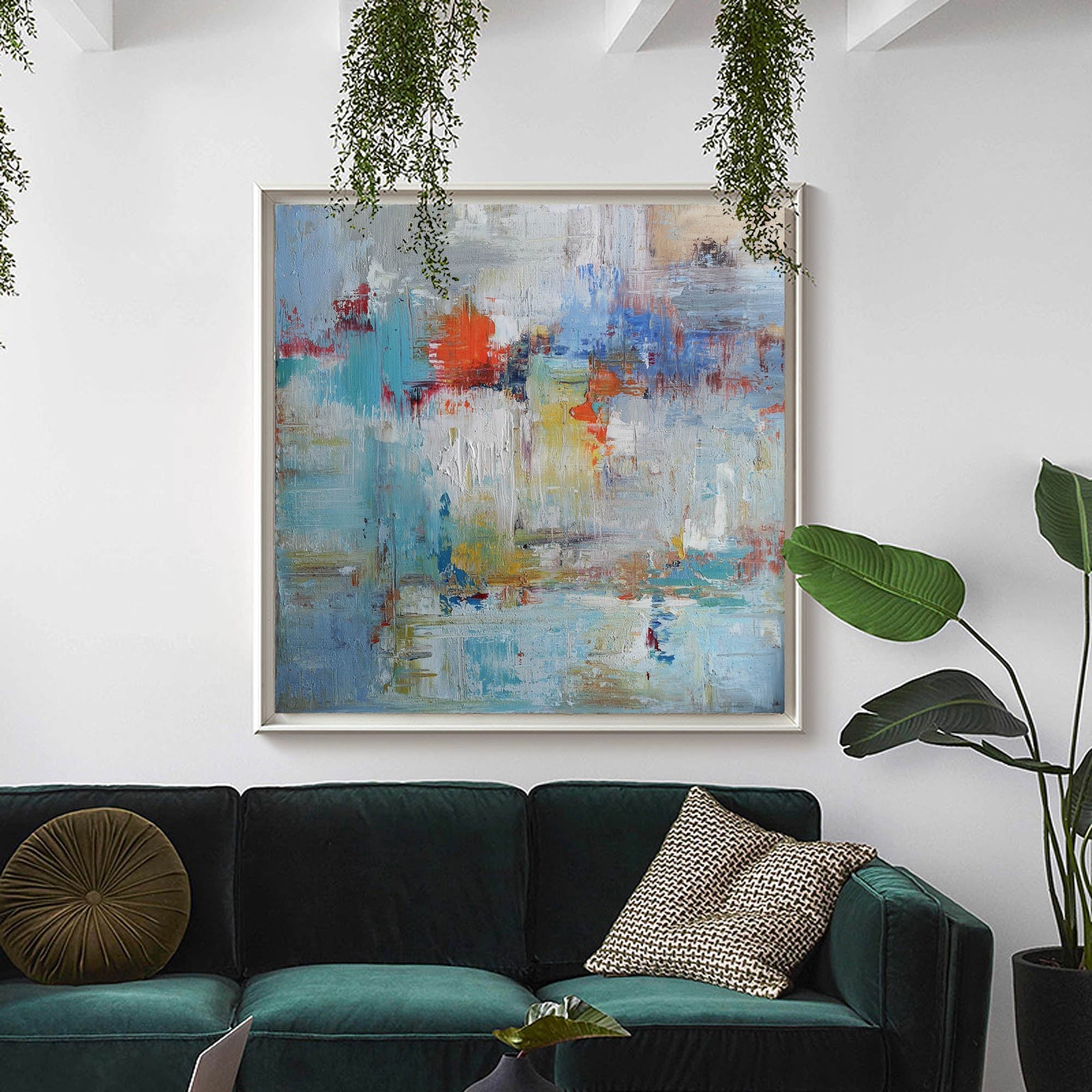 Colorful Abstract Art 40'' X 40'' IS04 - Neutralighting