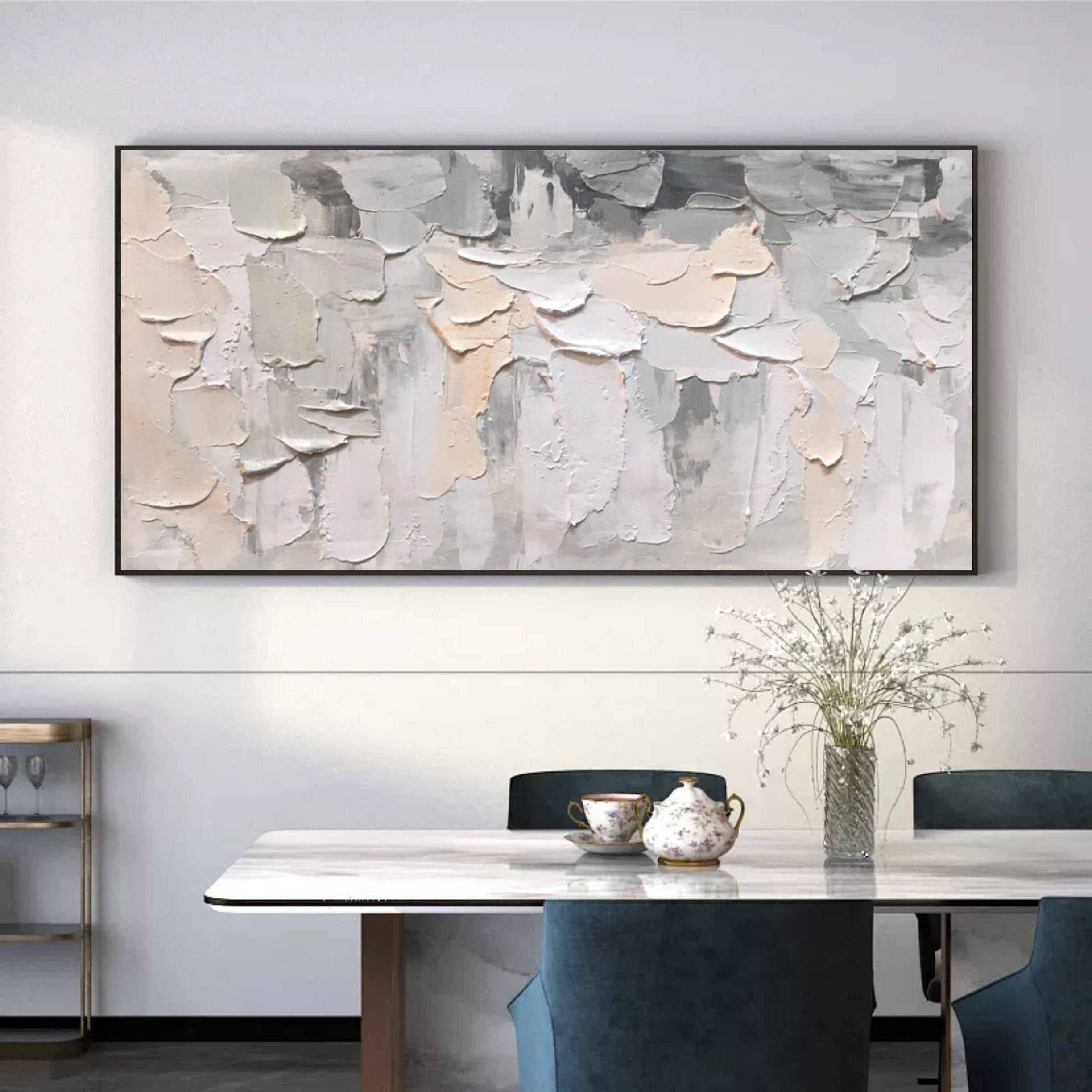Wall Art Minimalist Neutral Impasto Abstract