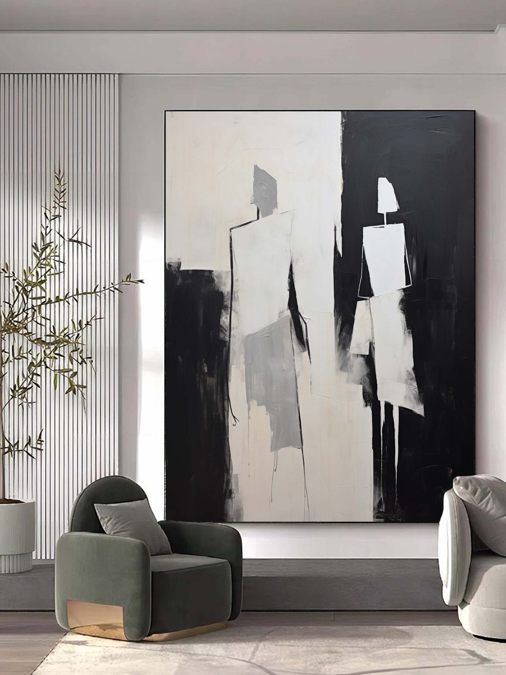 Wall Art Geometric Silhouettes Contemporary Minimalist