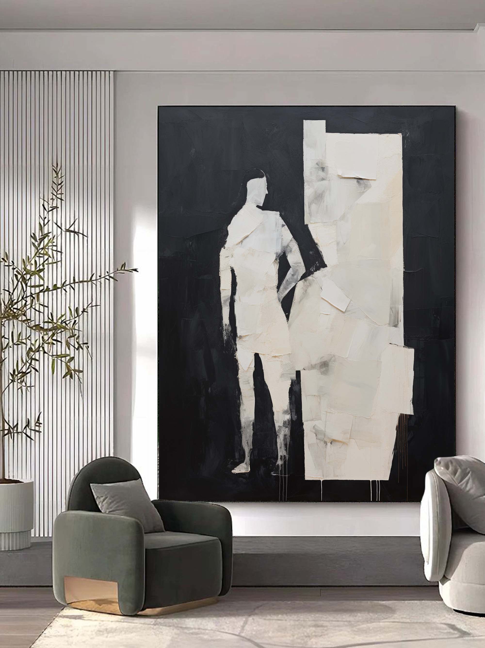 Wall Art Contemporary Minimalist Figurative Art Chic