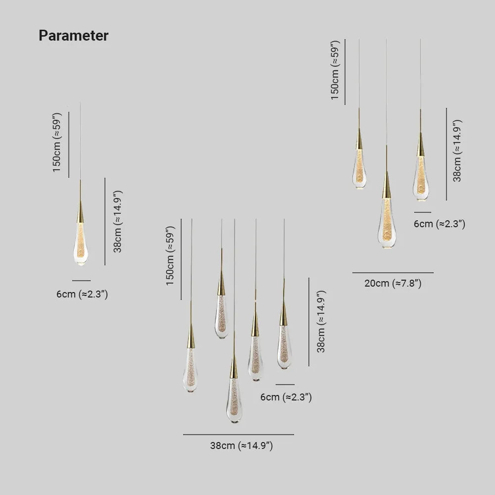Teardrop Gold Pendant Light - Neutralighting