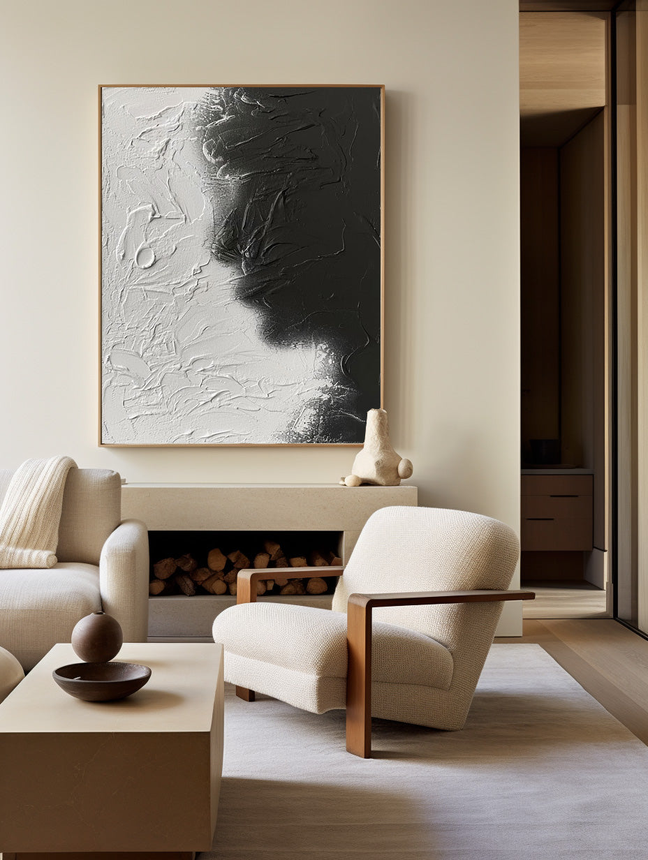 Wall Art Monochrome Blackwater