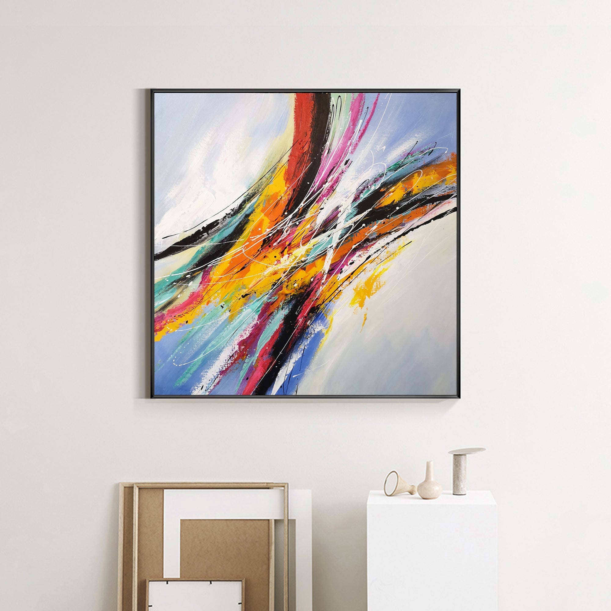Wall Art Dynamic Painted Currents