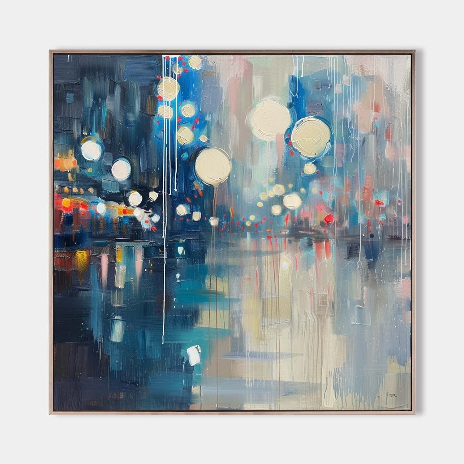 Wall Art Luminous Bokeh City Night