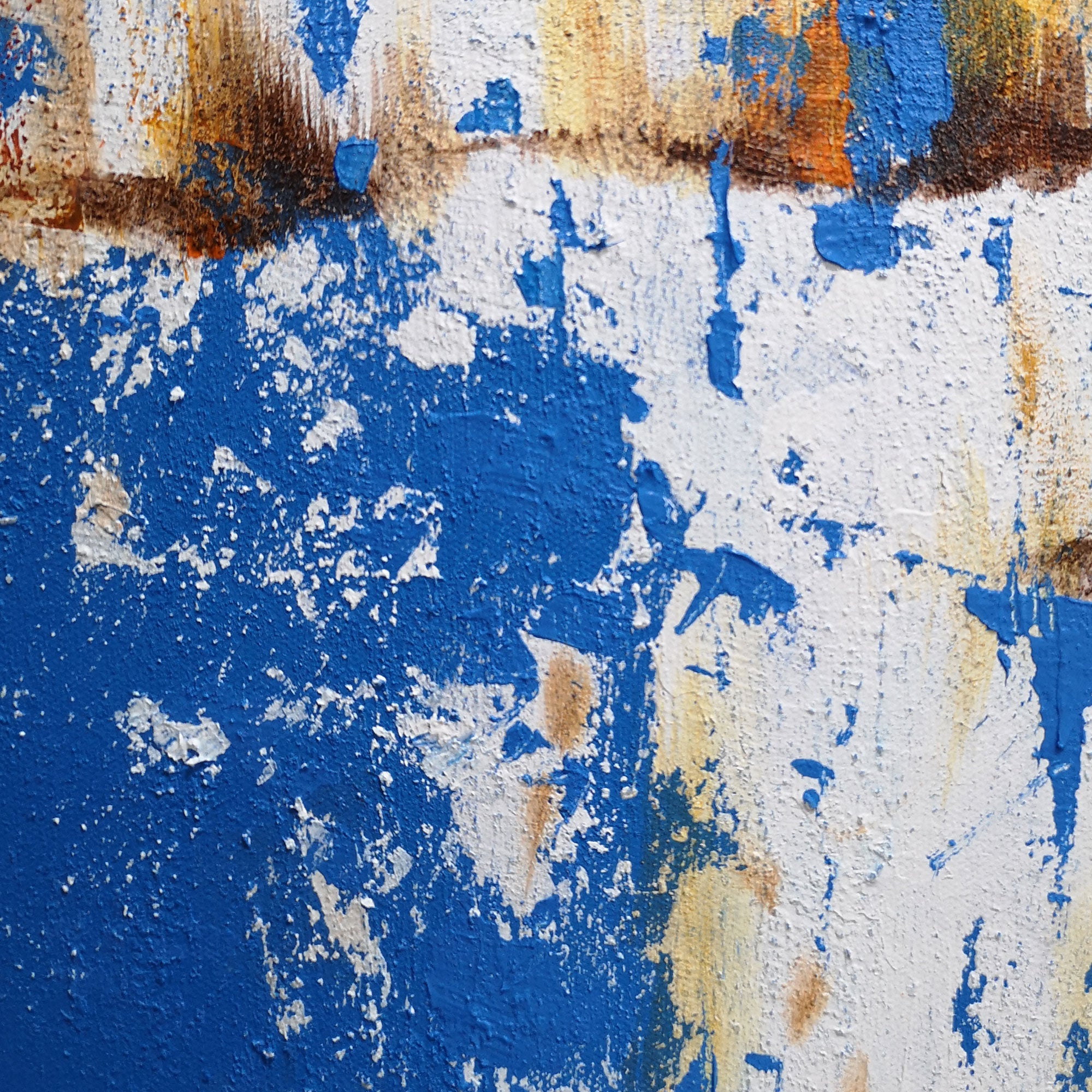 Wall Art Cobalt Ice Fracture