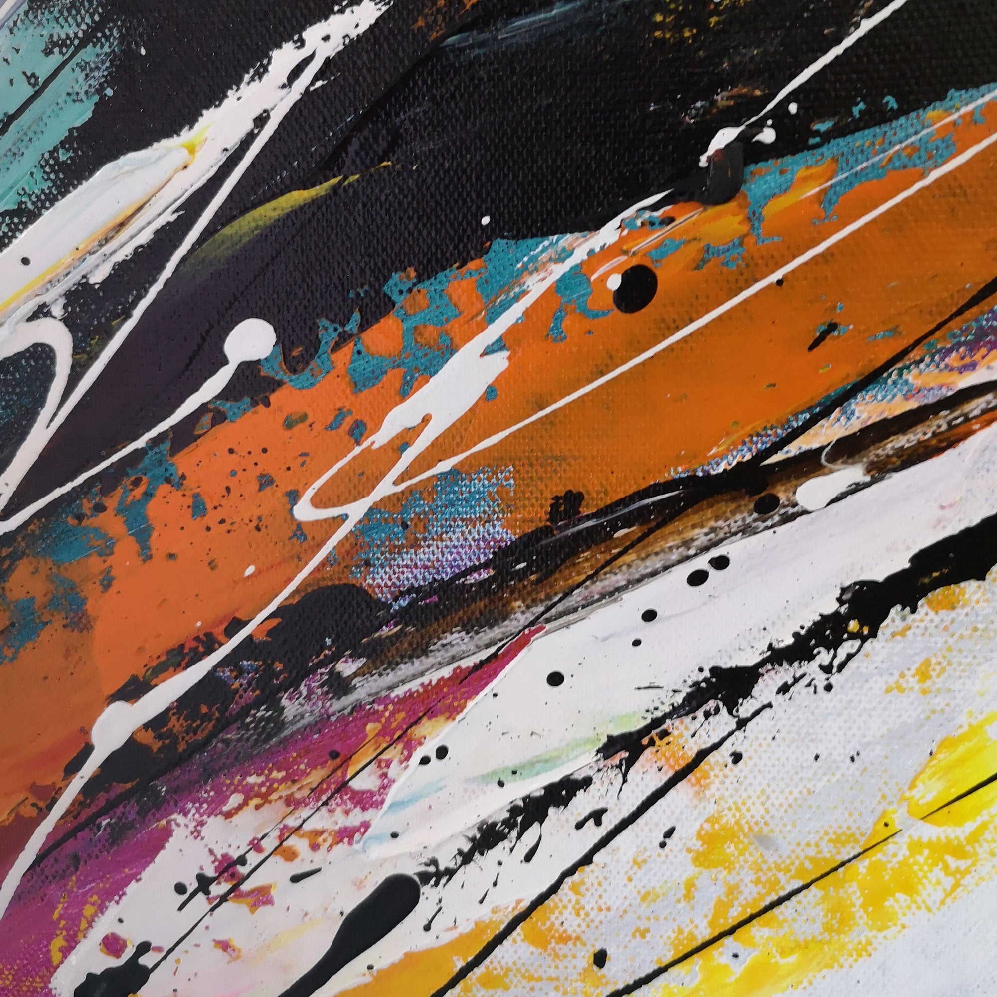 Wall Art Dynamic Painted Currents