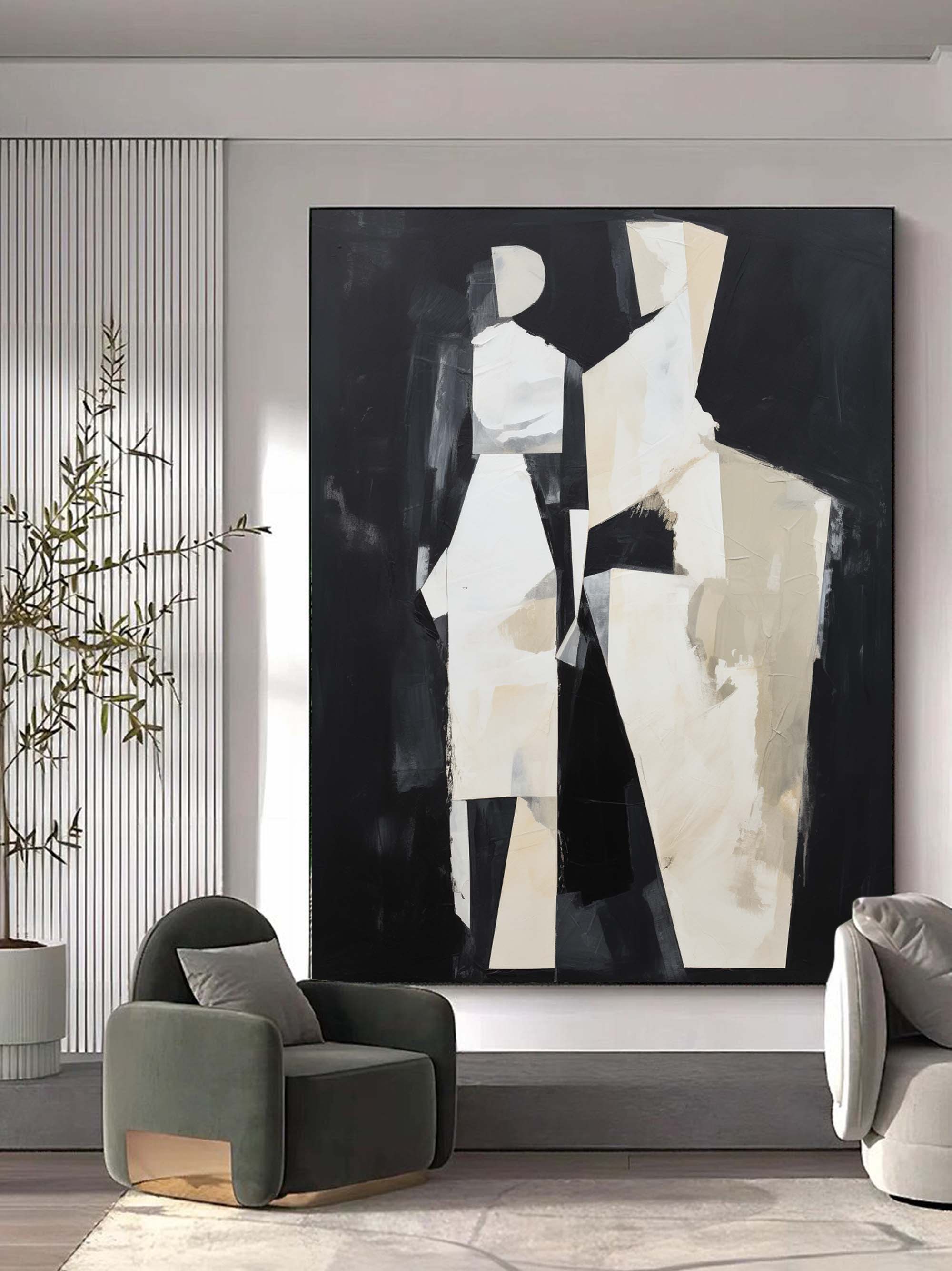 Wall Art Abstract Silhouettes Contemporary Minimalist