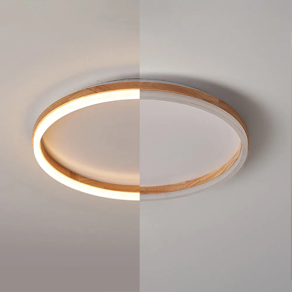 Tomo Flush Mount Ceiling Light Wood - Neutralighting