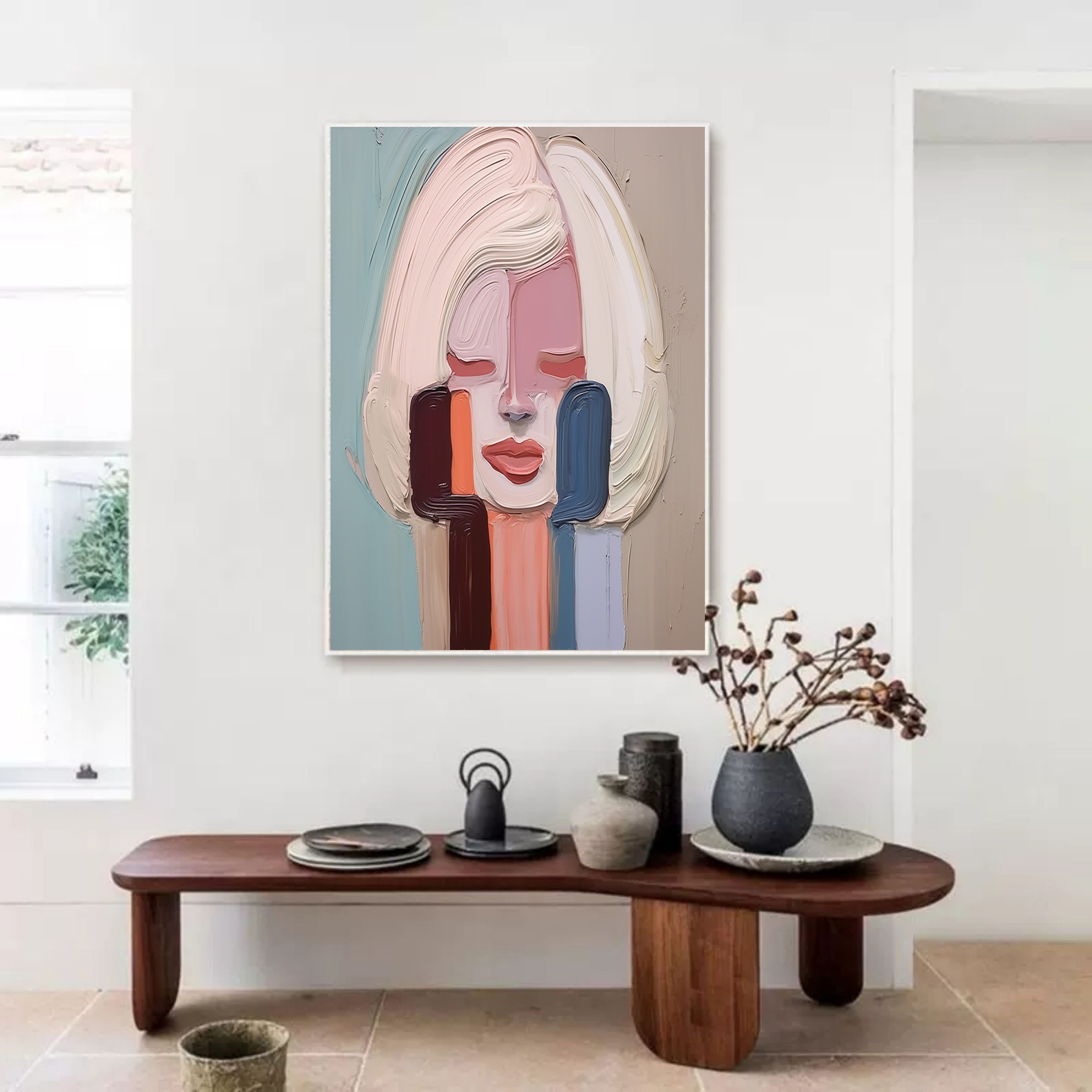 Plaster Art Texture Painting SG227 - Neutralighting