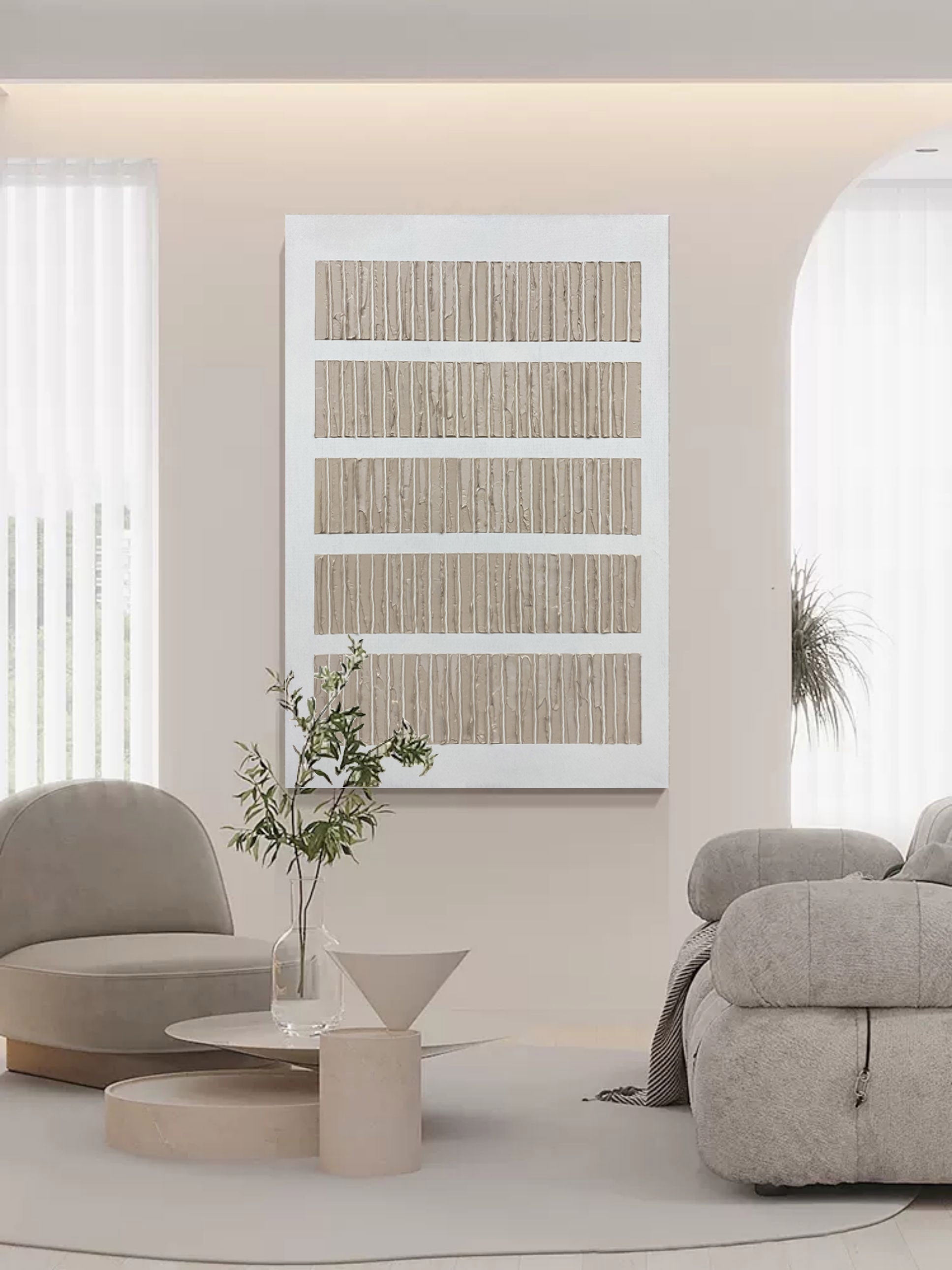 Wabi-Sabi Wall Art TX163 - Neutralighting