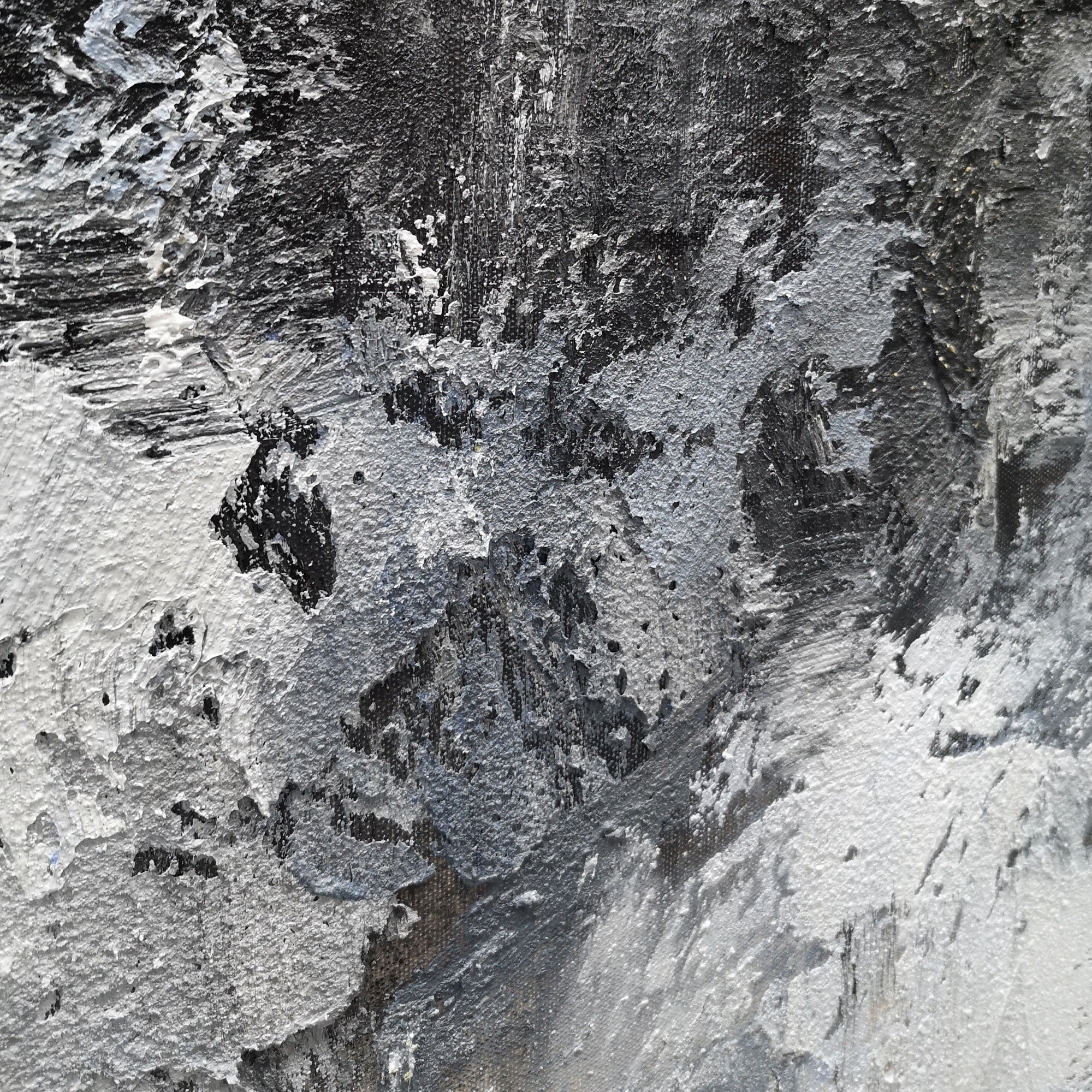Grey White Abstract Painting