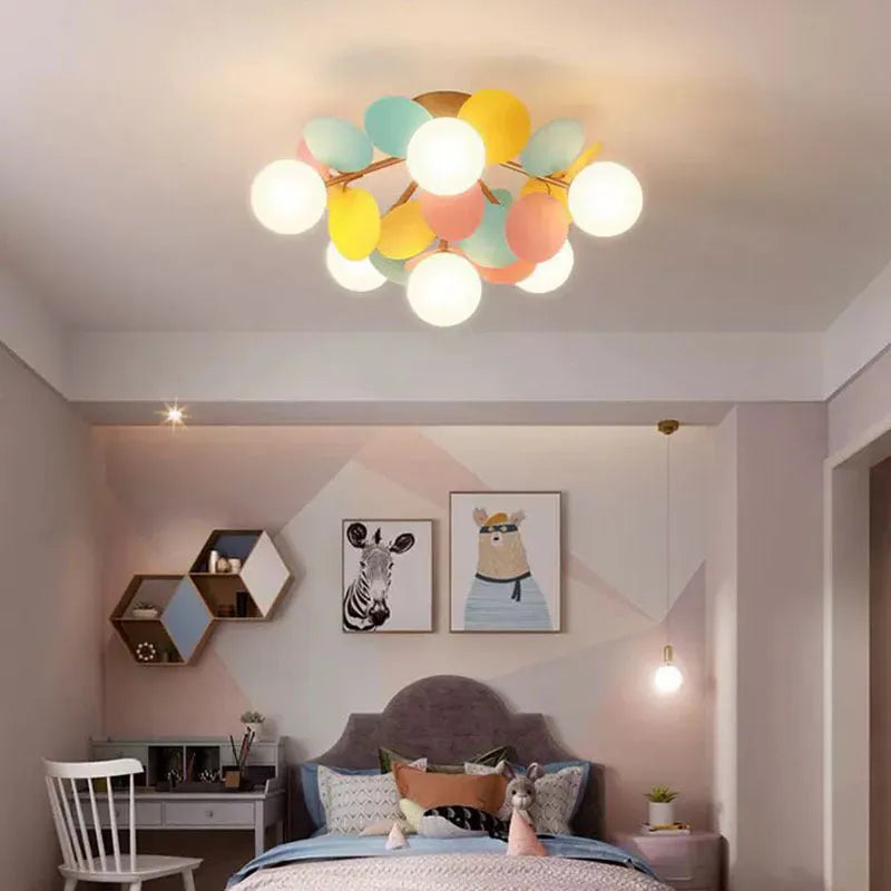 Aria Modern Bubble Cluster Ceiling Light, Colorful - Neutralighting