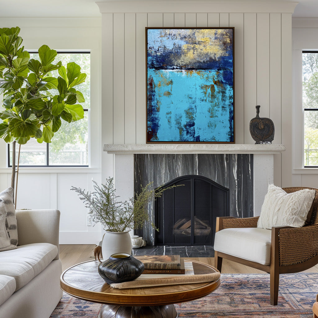 Abstract Sea Scenery Painting