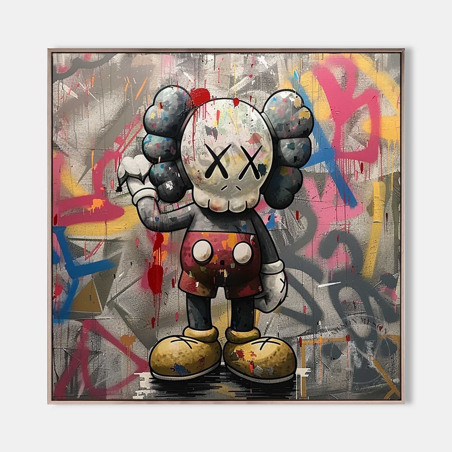 Kaws Abstract Graffiti Art - Letslighting