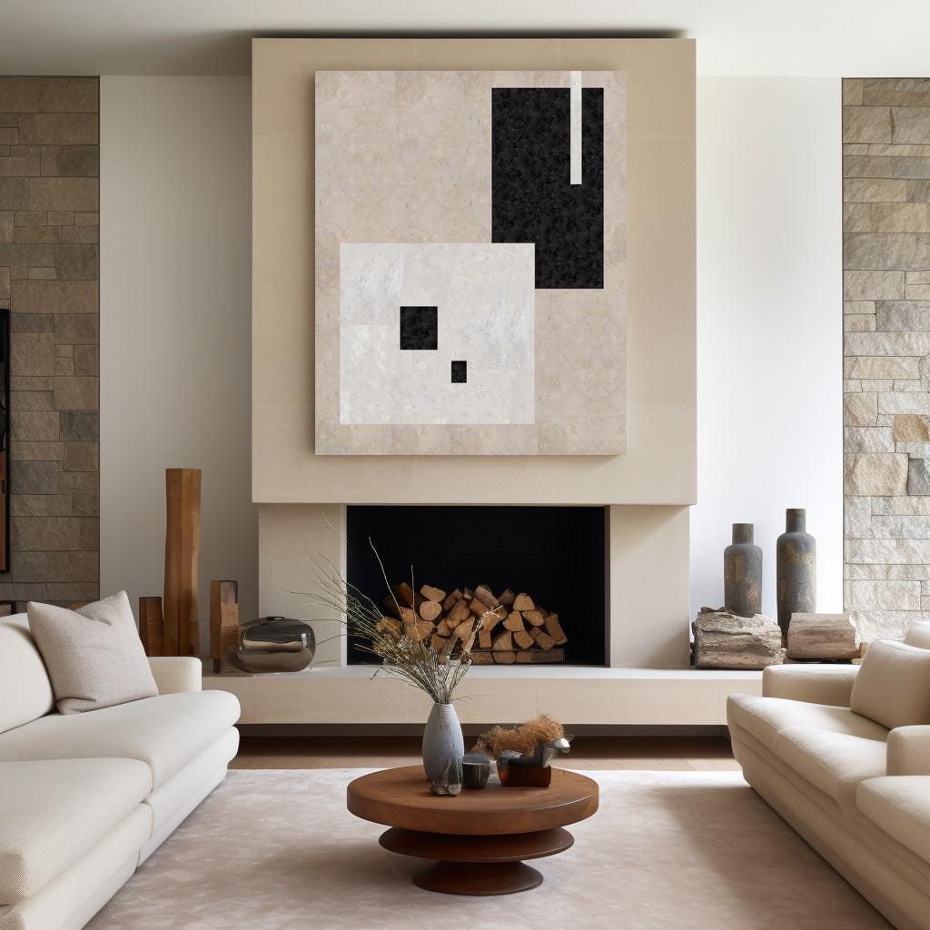 Geometric Minimalist Art ABAV28 - Neutralighting