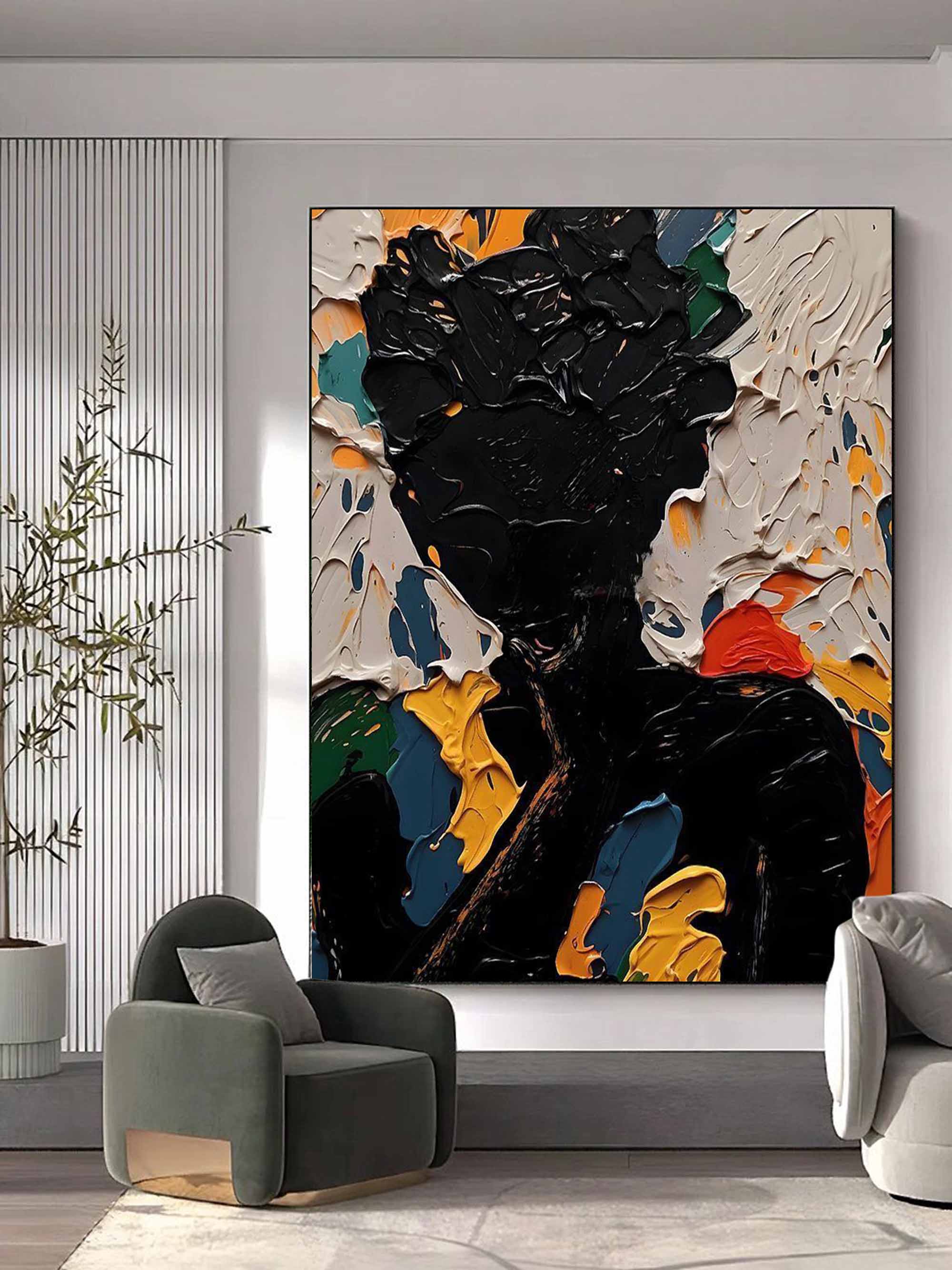 Maya Colorful Figure Wall Art