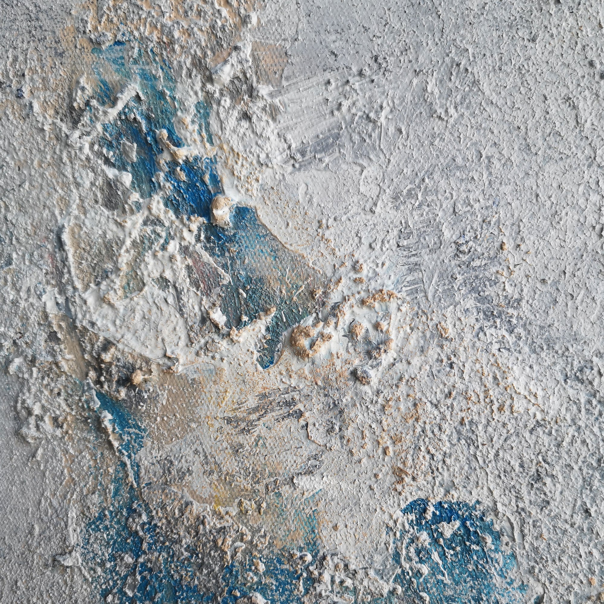 Blue Yellow Abstract Art