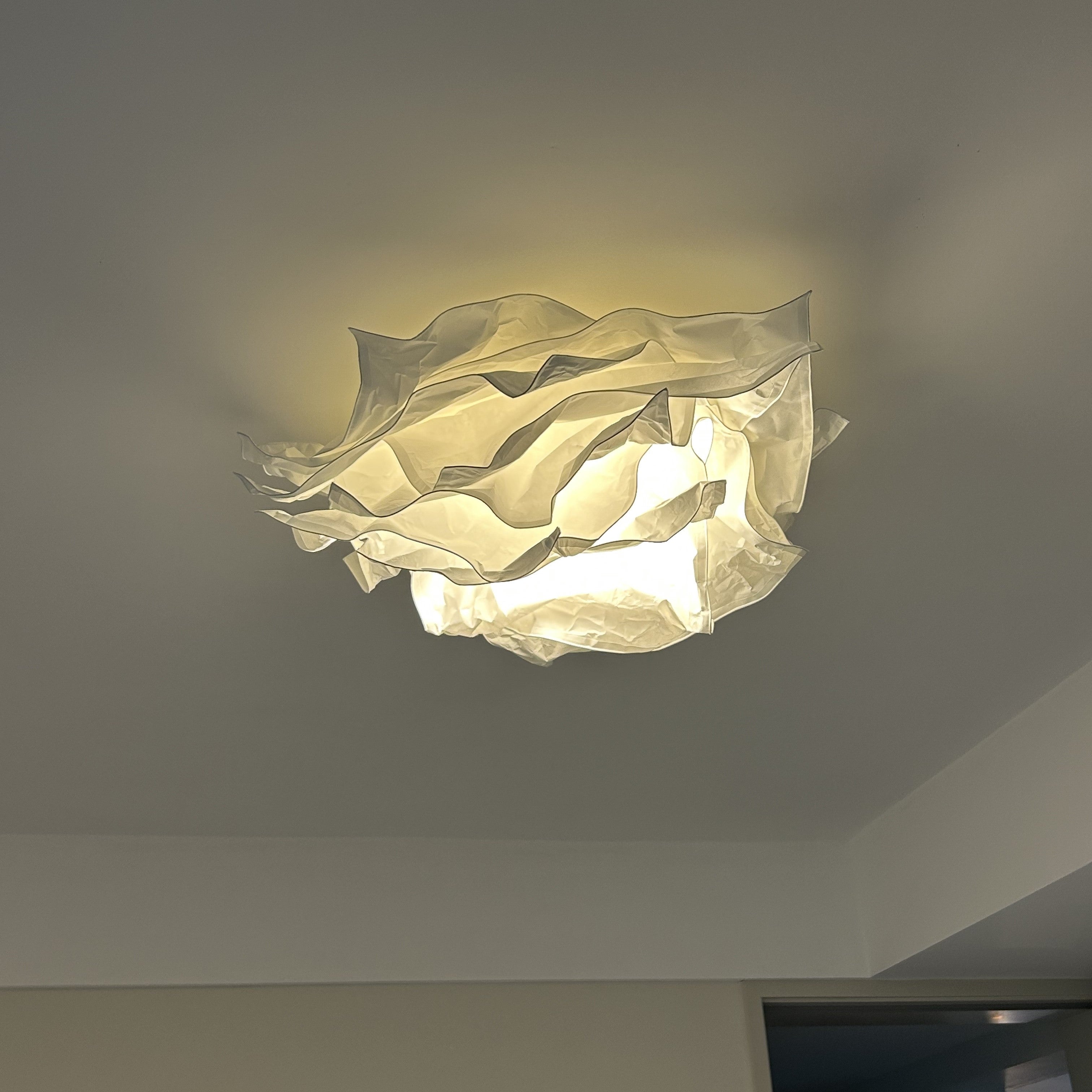 Ritta  Flush Mount Ceiling Light Design Flower  Natural Paper