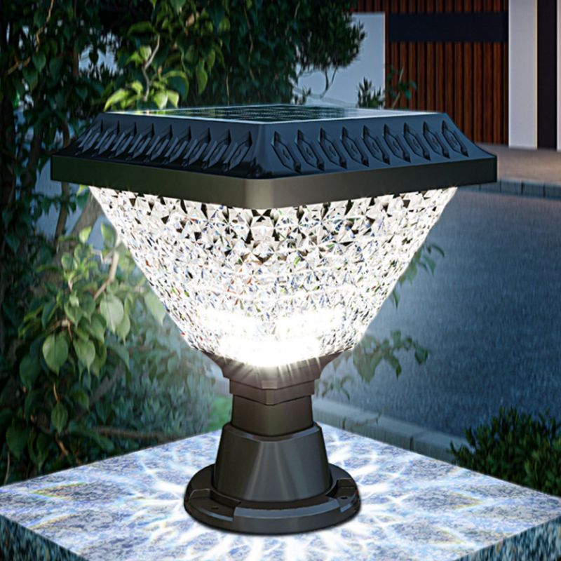 Ray Modern Geometry Acrylic Outdoor Floor Lamp, Black - Neutralighting