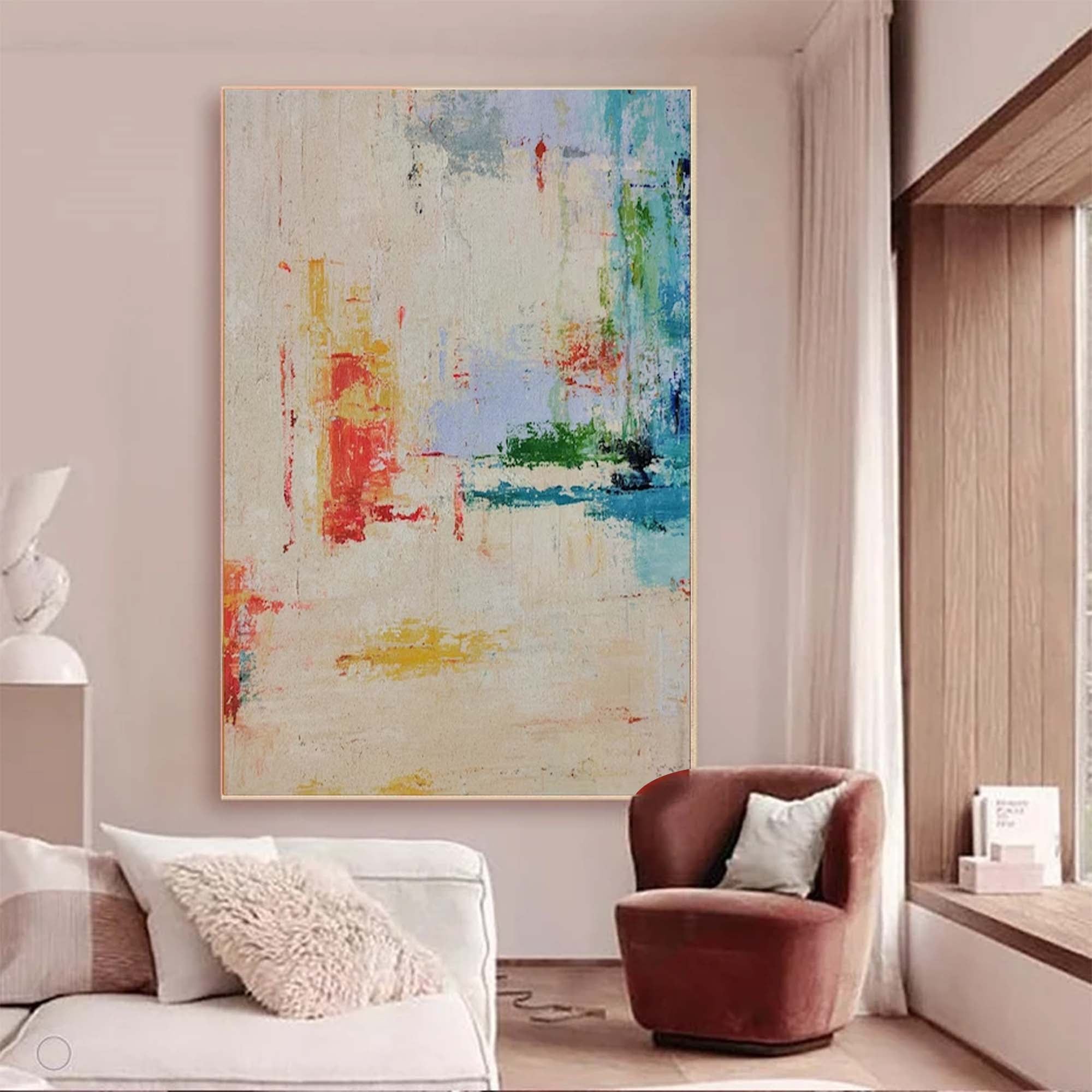Minimalist Textured Abstract Canvas Wall Art