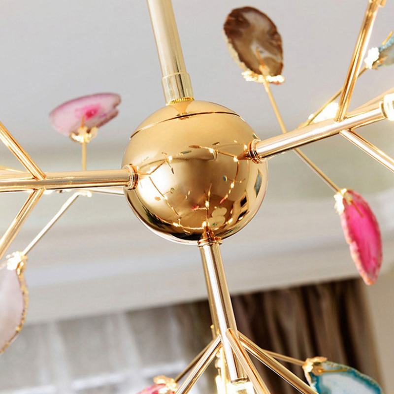 Aria Agate Creative Colourful Chandelier Bedroom/Living Room - Neutralighting