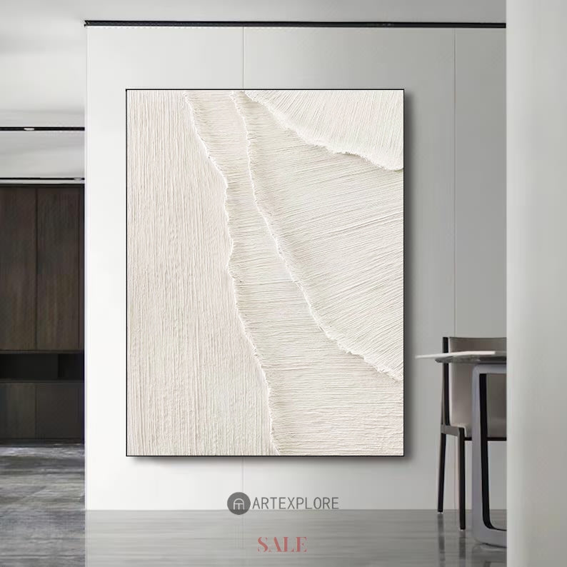 3D White Abstract Painting