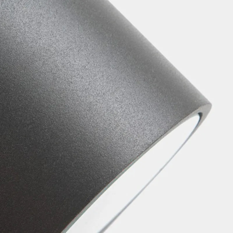 Tavon Minimalist Metal Square Outdoor Wall Lamp, Black - Neutralighting