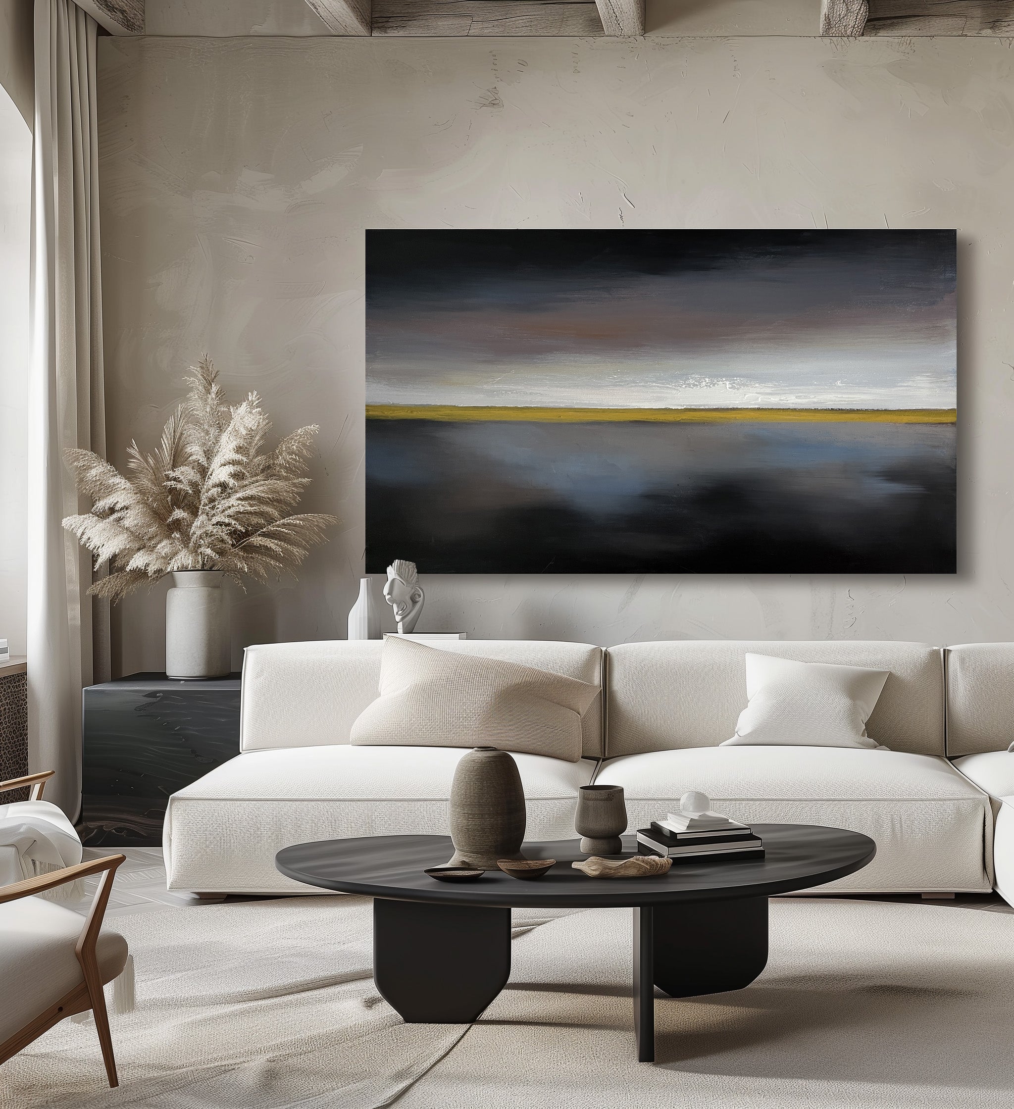 Black Abstract Painting ABAH82 - Neutralighting