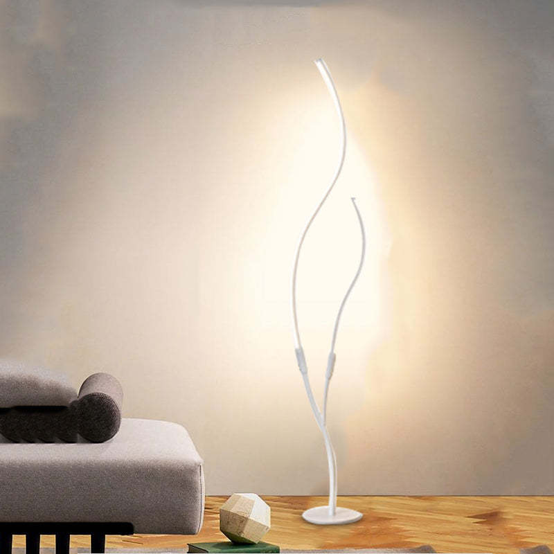 Louise Modern Simple Floor Lamp, Black & White - Neutralighting