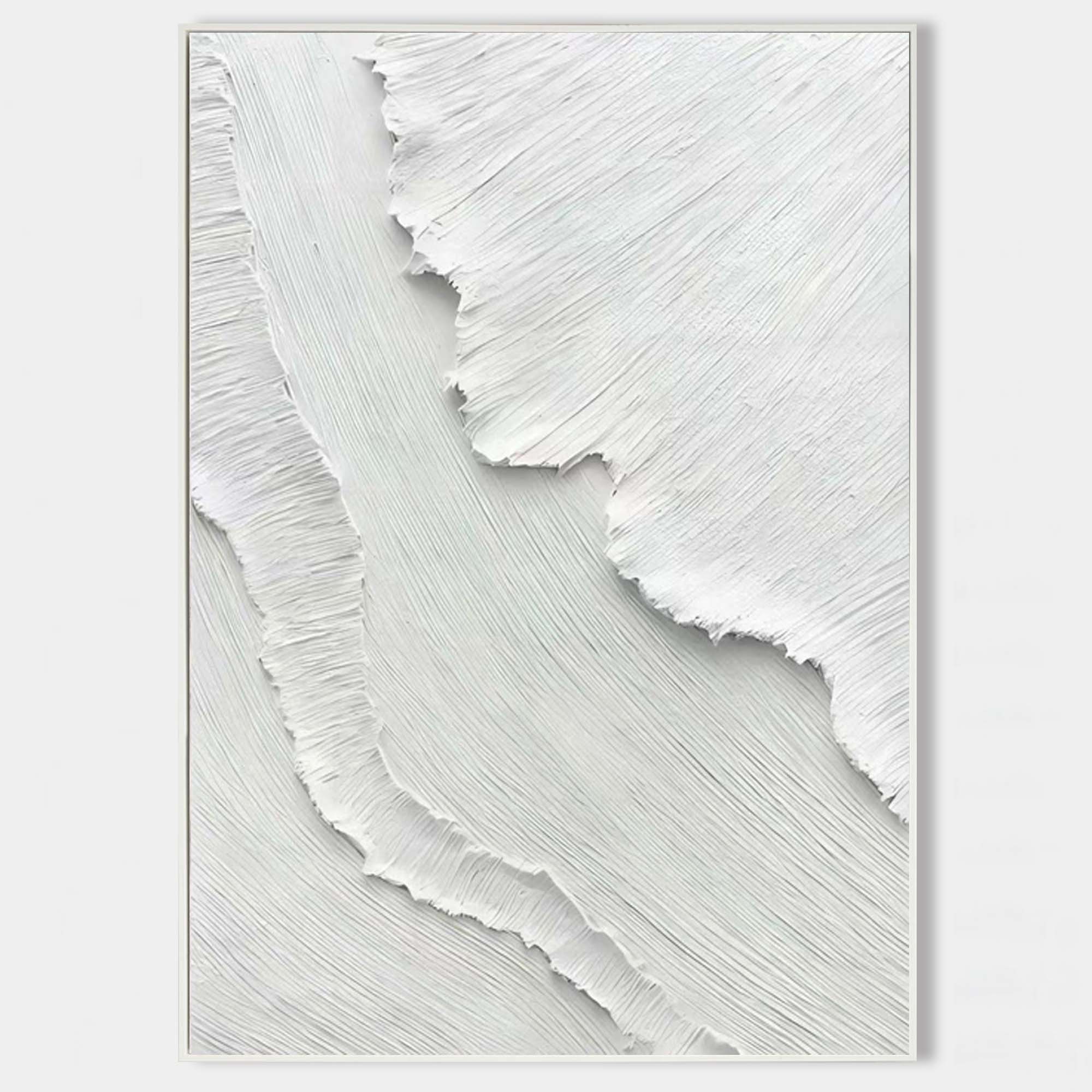 3D White Abstract Painting