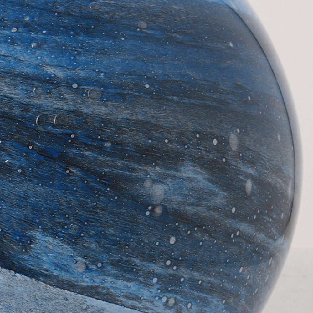 Ray Decorative Solar Acrylic Planet Outdoor Ground Light, Milk Curry/Blue - Neutralighting