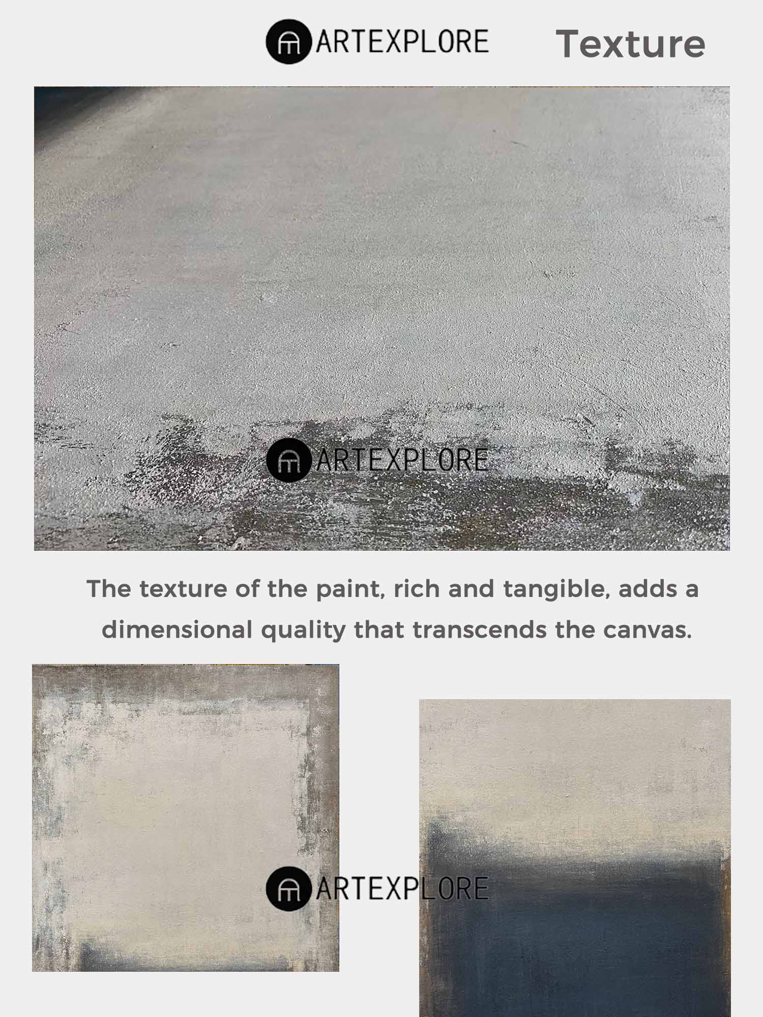 Beige And Blue Minimalist Painting ABAV125 - Neutralighting