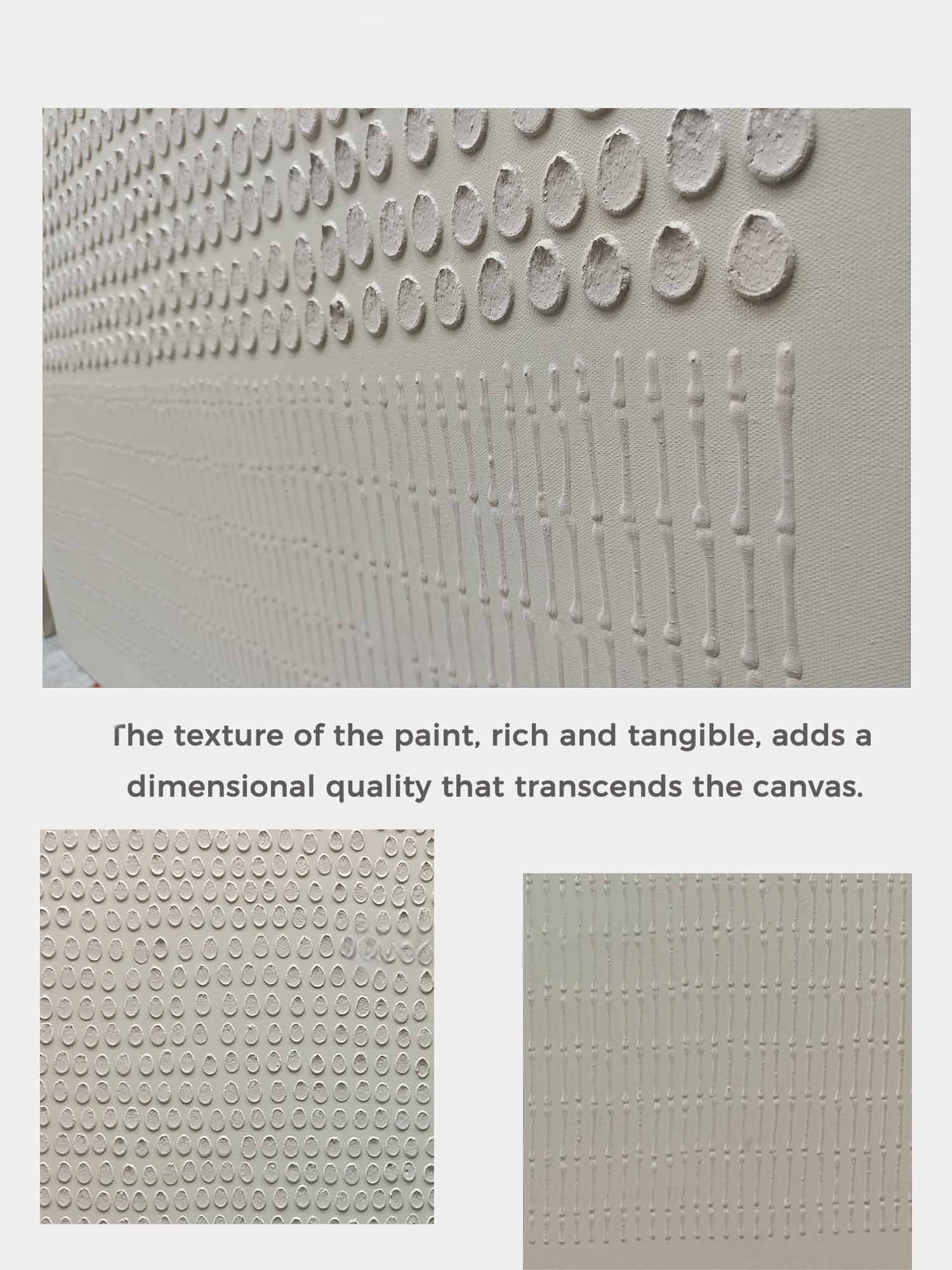 Wabi Sabi Beige Linear Textured Abstract Wall Art
