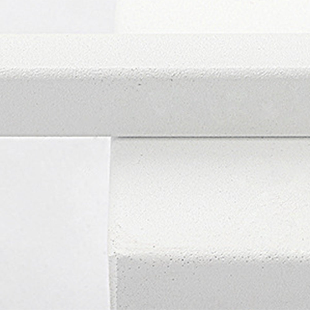 Arisha Modern Square Metal/Acrylic Wall Lamp, White, Bathroom - Neutralighting