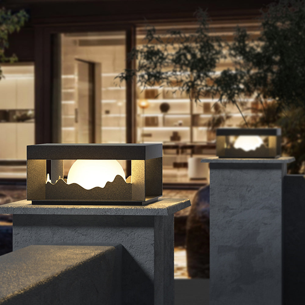 Ray Modern Mountain Metal Outdoor Lamp, Warm Light - Neutralighting