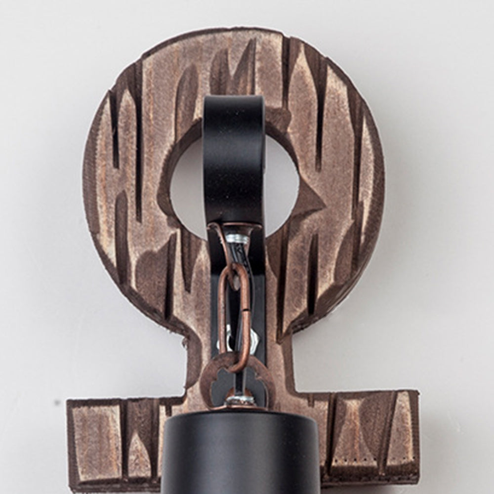 Epoch Anchor Lantern Wall Lamp, Vintage/Antique, Wood, Bedroom - Neutralighting